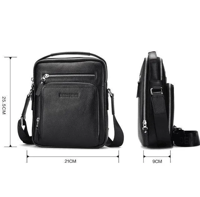 Echtes Leder Herren Tasche Business Schulter Umhängetasche Weihnachtsgeschenk Designer Handtaschen hohe Qualität N2333-1 & 2