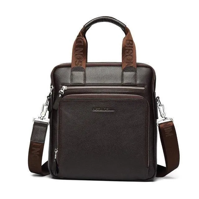 Echtes Leder Herren Tasche Business Schulter Umhängetasche Weihnachtsgeschenk Designer Handtaschen hohe Qualität N2333-1 & 2