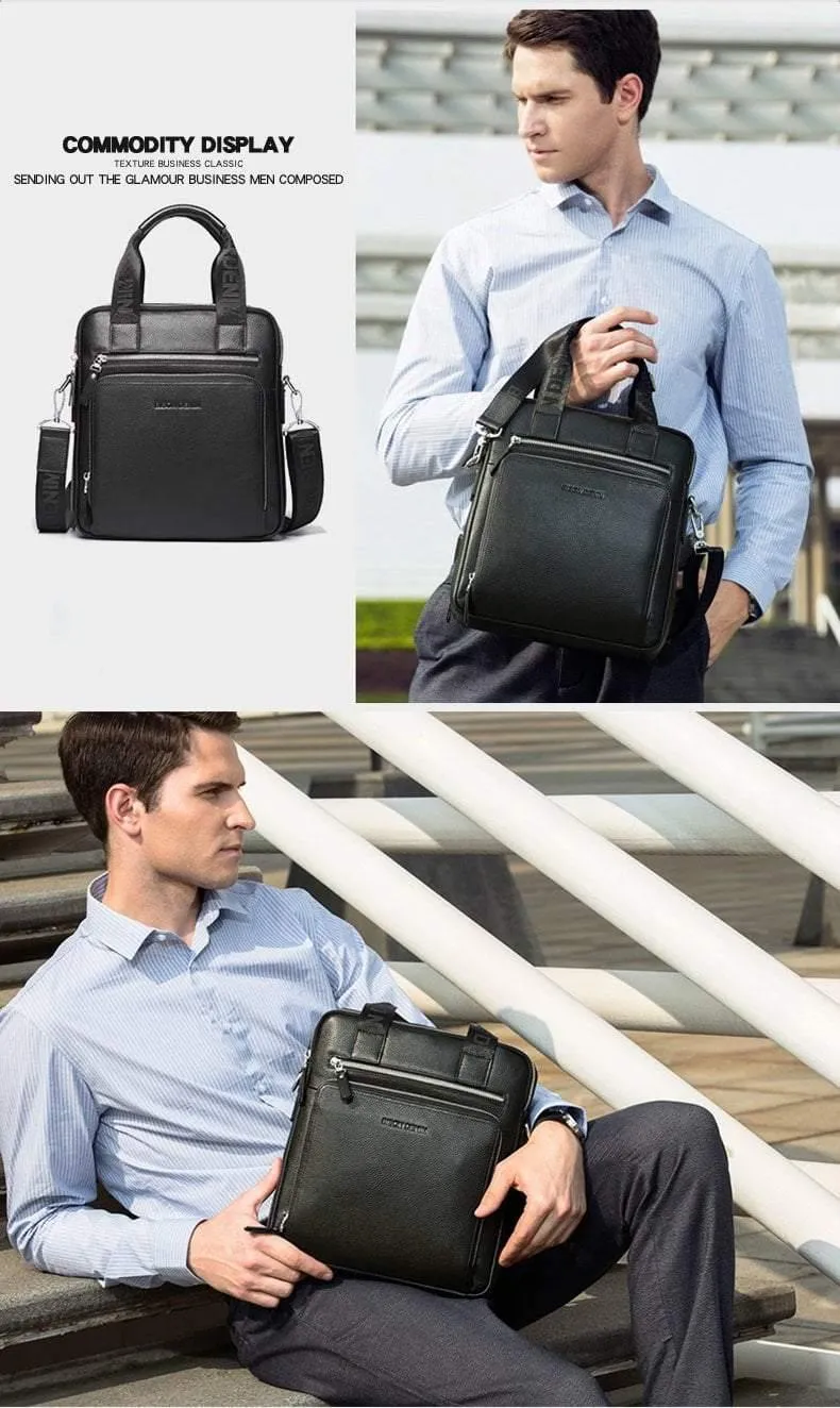 Echtes Leder Herren Tasche Business Schulter Umhängetasche Weihnachtsgeschenk Designer Handtaschen hohe Qualität N2333-1 & 2