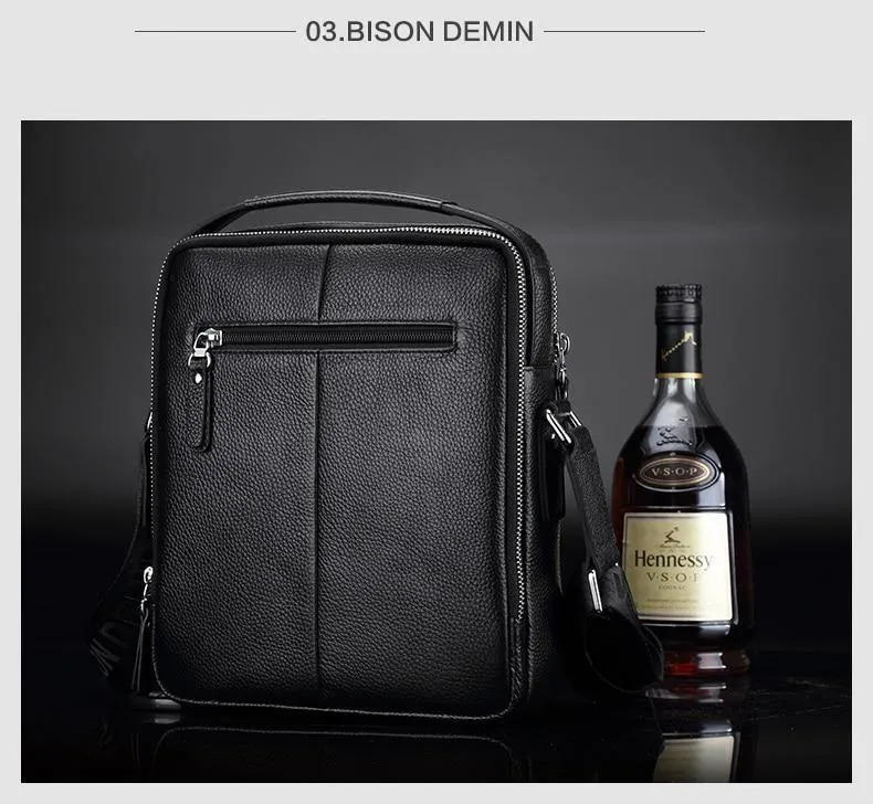 Echtes Leder Herren Tasche Business Schulter Umhängetasche Weihnachtsgeschenk Designer Handtaschen hohe Qualität N2333-1 & 2