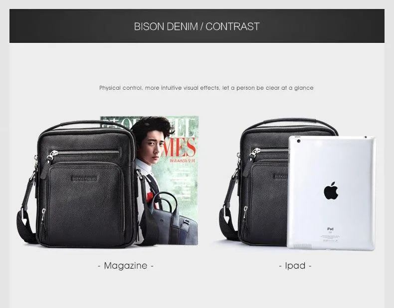 Echtes Leder Herren Tasche Business Schulter Umhängetasche Weihnachtsgeschenk Designer Handtaschen hohe Qualität N2333-1 & 2