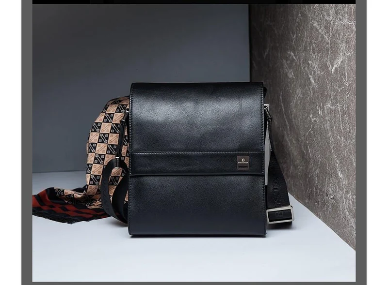 Mann Vertikale Echtledertasche Männer Messenger Business Herren Aktentasche Designer Handtaschen Hochwertige Umhängetaschen