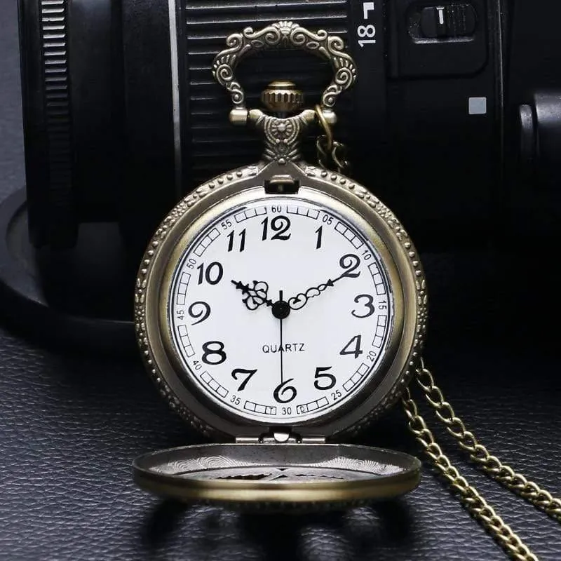 Cartoon Fullmetal Alchemist Edward Taschenuhr mit Halskette & Anhänger Kette Cosplay Kostüm Luxus Geschenkset