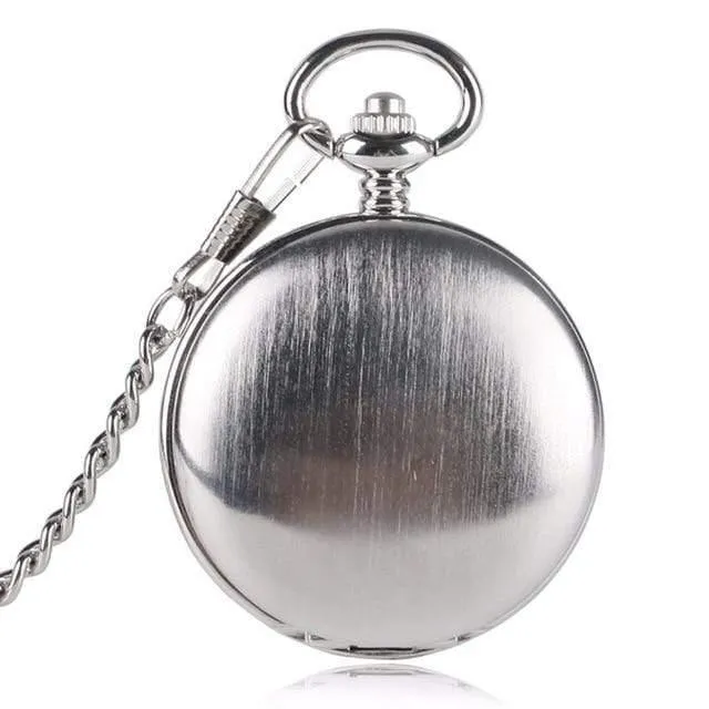 Männer Frauen Taschenuhr Doppel Hunter Design Mechanische Handaufzug Fob Uhren Casual Anhänger Geschenk