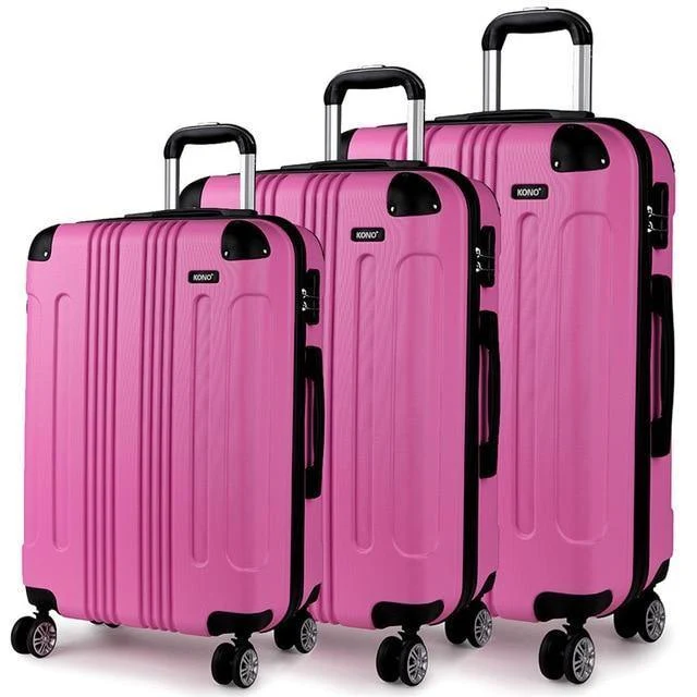 Koffer Reisetaschen Rollgepäck Set Handgepäck Trolley 4 Räder Spinner Hardside ABS 20 24 28 Zoll YD1777L
