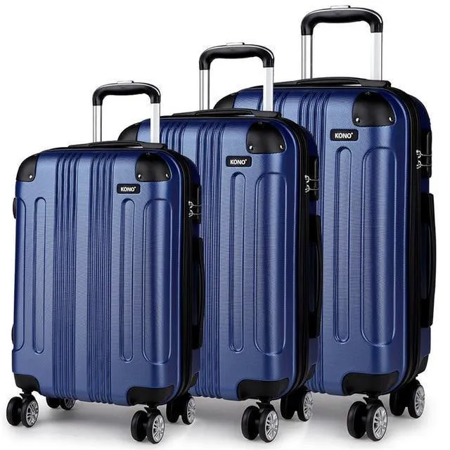 Koffer Reisetaschen Rollgepäck Set Handgepäck Trolley 4 Räder Spinner Hardside ABS 20 24 28 Zoll YD1777L