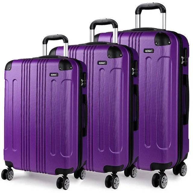 Koffer Reisetaschen Rollgepäck Set Handgepäck Trolley 4 Räder Spinner Hardside ABS 20 24 28 Zoll YD1777L