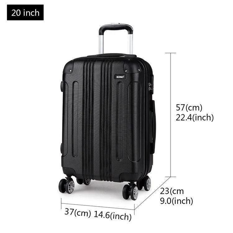 Koffer Reisetaschen Rollgepäck Set Handgepäck Trolley 4 Räder Spinner Hardside ABS 20 24 28 Zoll YD1777L