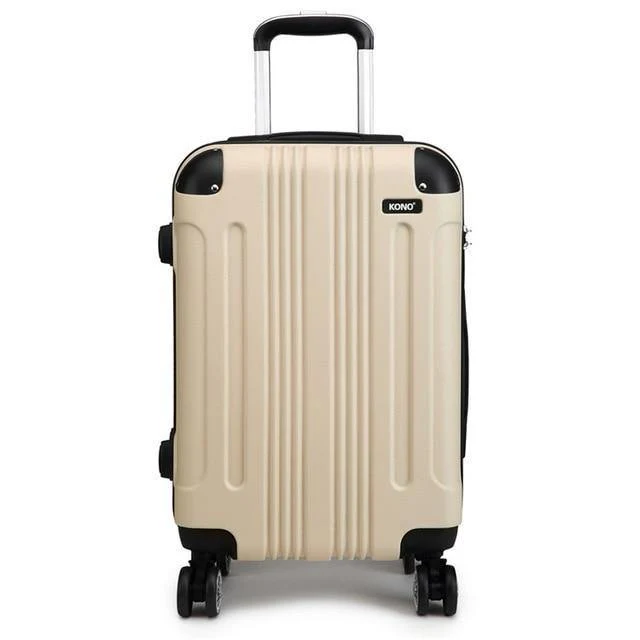 Koffer Reisetaschen Rollgepäck Set Handgepäck Trolley 4 Räder Spinner Hardside ABS 20 24 28 Zoll YD1777L