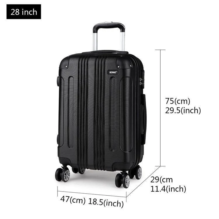 Koffer Reisetaschen Rollgepäck Set Handgepäck Trolley 4 Räder Spinner Hardside ABS 20 24 28 Zoll YD1777L