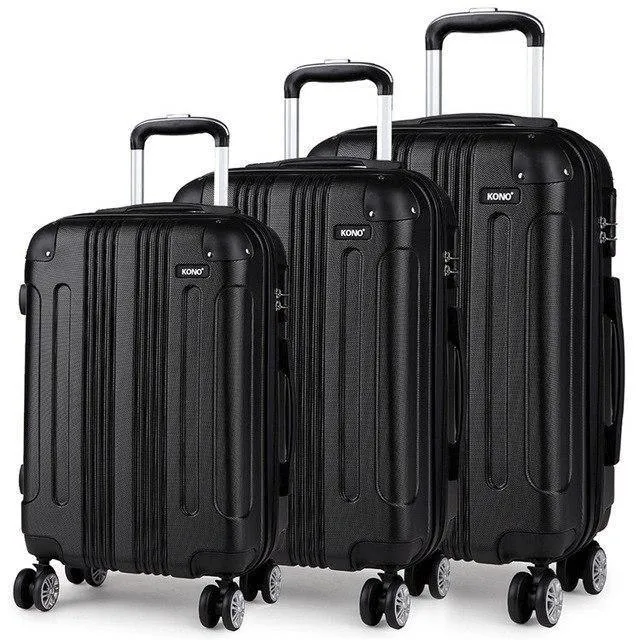 Koffer Reisetaschen Rollgepäck Set Handgepäck Trolley 4 Räder Spinner Hardside ABS 20 24 28 Zoll YD1777L