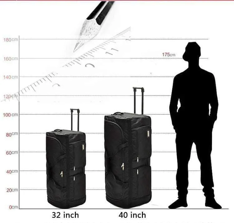 Rollgepäck Ultra-große Kapazität 32 / 40inch Reisetasche Herren Trolley Soft Oxford Herren Student Kofferraum Koffer