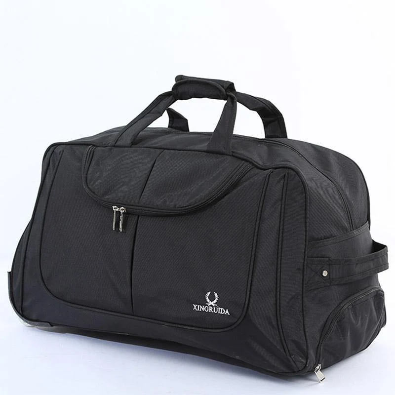 Koffer Reisegepäcktasche Canvas-Koffer auf Rädern für Frauen Männer Reisetaschen Kurzreise Trolley Große Taschen 2019