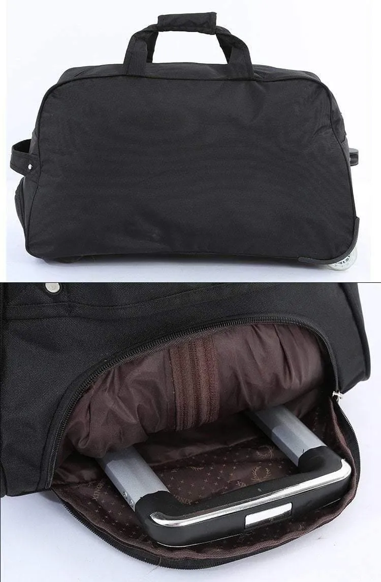 Koffer Reisegepäcktasche Canvas-Koffer auf Rädern für Frauen Männer Reisetaschen Kurzreise Trolley Große Taschen 2019