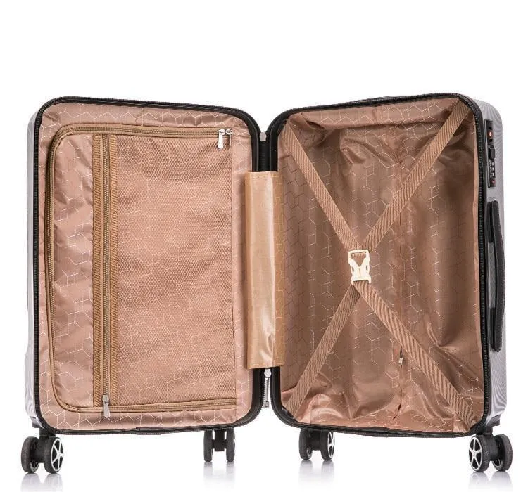 20 "24" Zoll Frauen, die Gepäck-Reise-Koffer-Kasten mit Laptop-Tasche, Mann-Universalrad Laufkatze PC-Kasten rollen