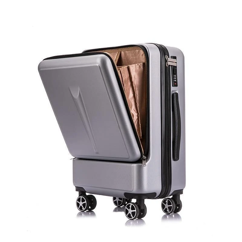 20 "24" Zoll Frauen, die Gepäck-Reise-Koffer-Kasten mit Laptop-Tasche, Mann-Universalrad Laufkatze PC-Kasten rollen