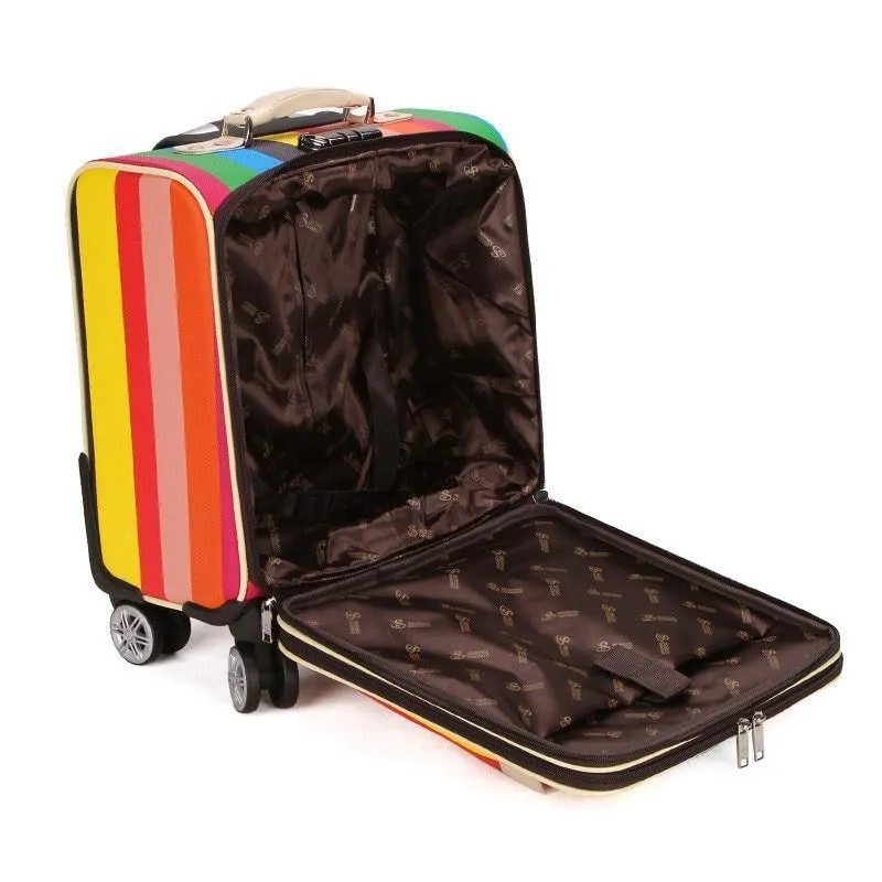Hochwertiger 16-Zoll-Reisekoffer für Damen, Trolley, Reisetaschen, Spinner-Räder, für Studenten, Rollgepäck, Internat, Reisegepäck