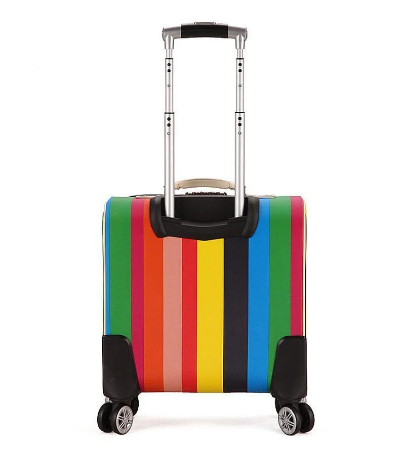 Hochwertiger 16-Zoll-Reisekoffer für Damen, Trolley, Reisetaschen, Spinner-Räder, für Studenten, Rollgepäck, Internat, Reisegepäck