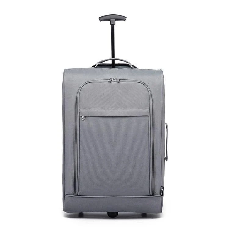 Koffer Handgepäck Trolley Reisetaschen Hochwertige Oxford Soft Shell 2 Räder Leichtgewicht 20 Zoll Lila K1873