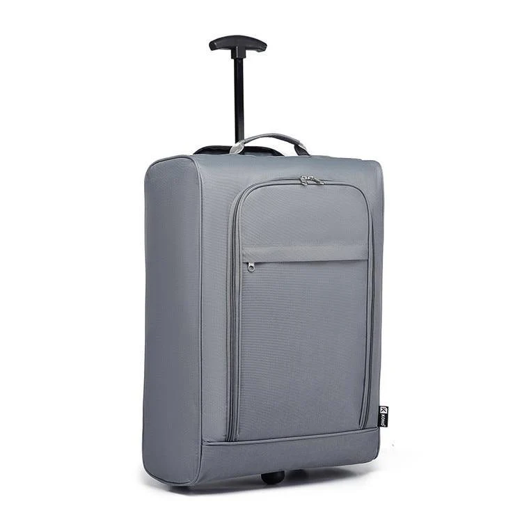 Koffer Handgepäck Trolley Reisetaschen Hochwertige Oxford Soft Shell 2 Räder Leichtgewicht 20 Zoll Lila K1873