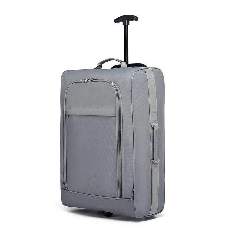 Koffer Handgepäck Trolley Reisetaschen Hochwertige Oxford Soft Shell 2 Räder Leichtgewicht 20 Zoll Lila K1873
