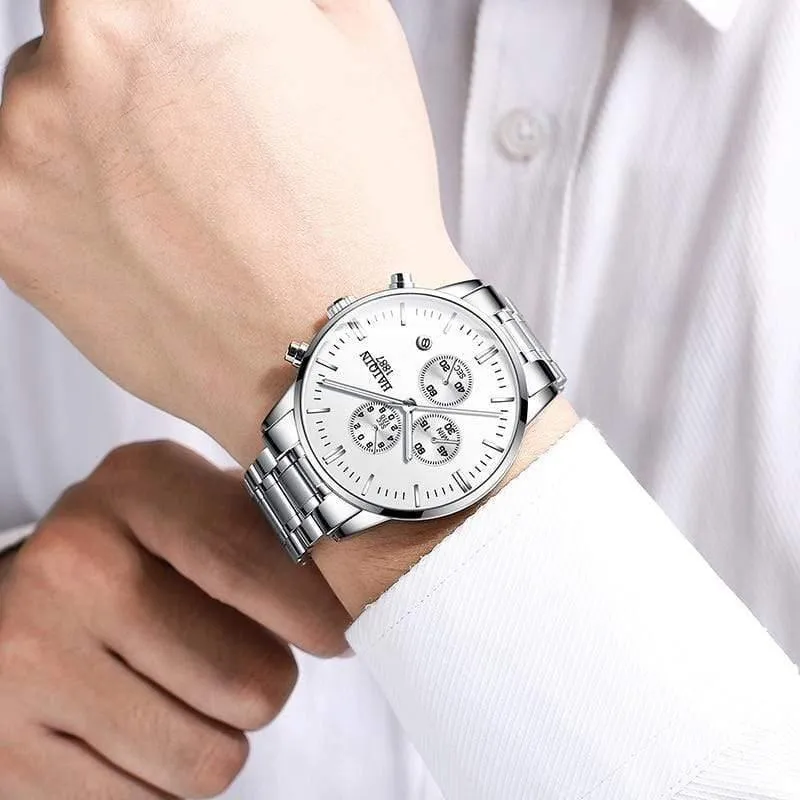 Herrenuhren Mode Herrenuhren Top-Marke Luxus/Sport/Militär/Gold/Quarz/Armbanduhr Männer Uhr Relogio Masculino