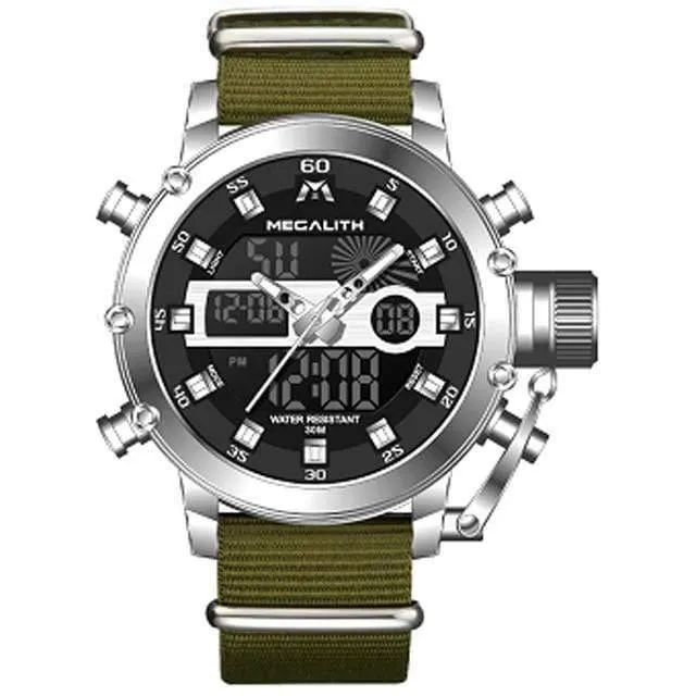 Herren LED Sport Quarzuhr Herren Multifunktions wasserdicht Datum leuchtende Armbanduhren Herren Uhr Horloges Mannen