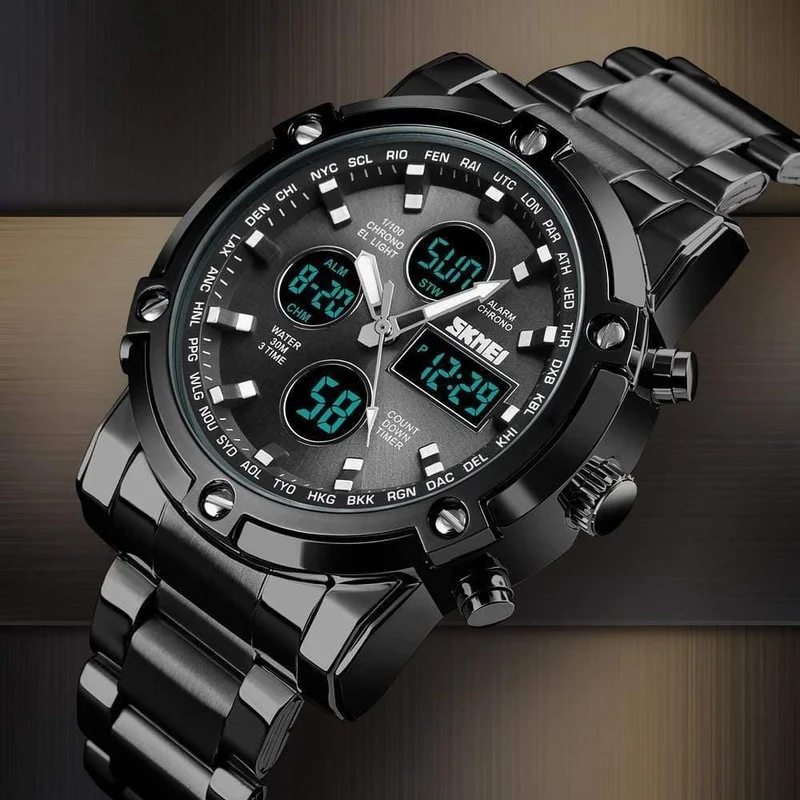 Uhr Männer Quarz Sport Uhr Luxury Business Edelstahl Band Männer Uhren Wasserdichte Uhr reloj hombre