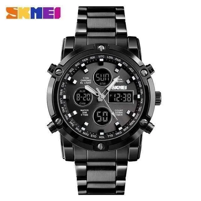 Uhr Männer Quarz Sport Uhr Luxury Business Edelstahl Band Männer Uhren Wasserdichte Uhr reloj hombre