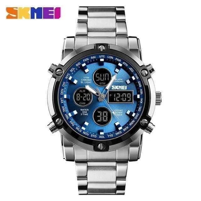 Uhr Männer Quarz Sport Uhr Luxury Business Edelstahl Band Männer Uhren Wasserdichte Uhr reloj hombre