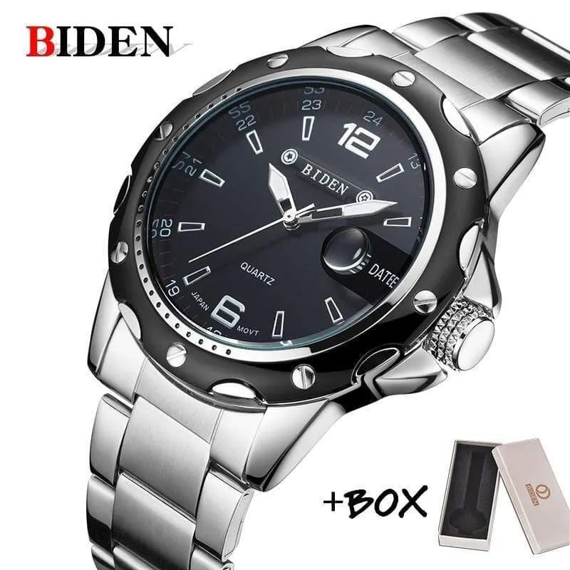 Man Watch Edelstahlarmband Uhren Military Watch Casual Fashion Armbanduhren Wasserdichte Uhr Mann relogio masculino