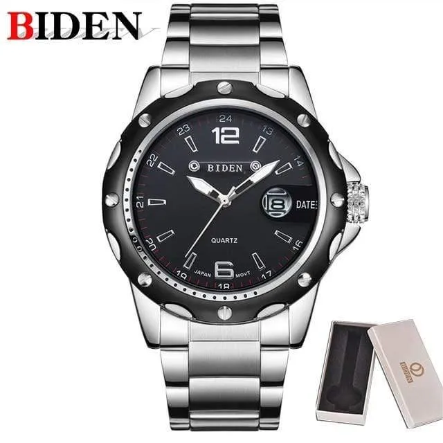 Man Watch Edelstahlarmband Uhren Military Watch Casual Fashion Armbanduhren Wasserdichte Uhr Mann relogio masculino
