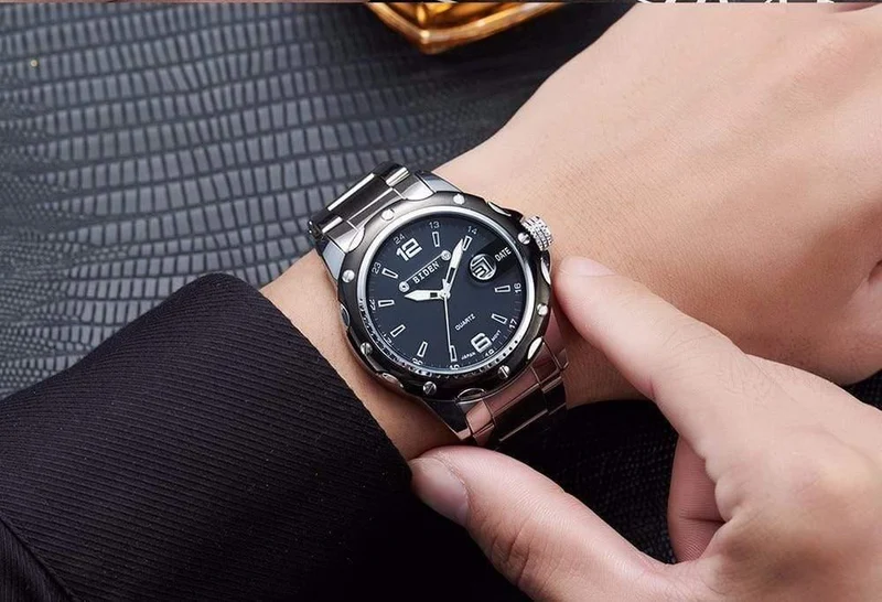 Man Watch Edelstahlarmband Uhren Military Watch Casual Fashion Armbanduhren Wasserdichte Uhr Mann relogio masculino