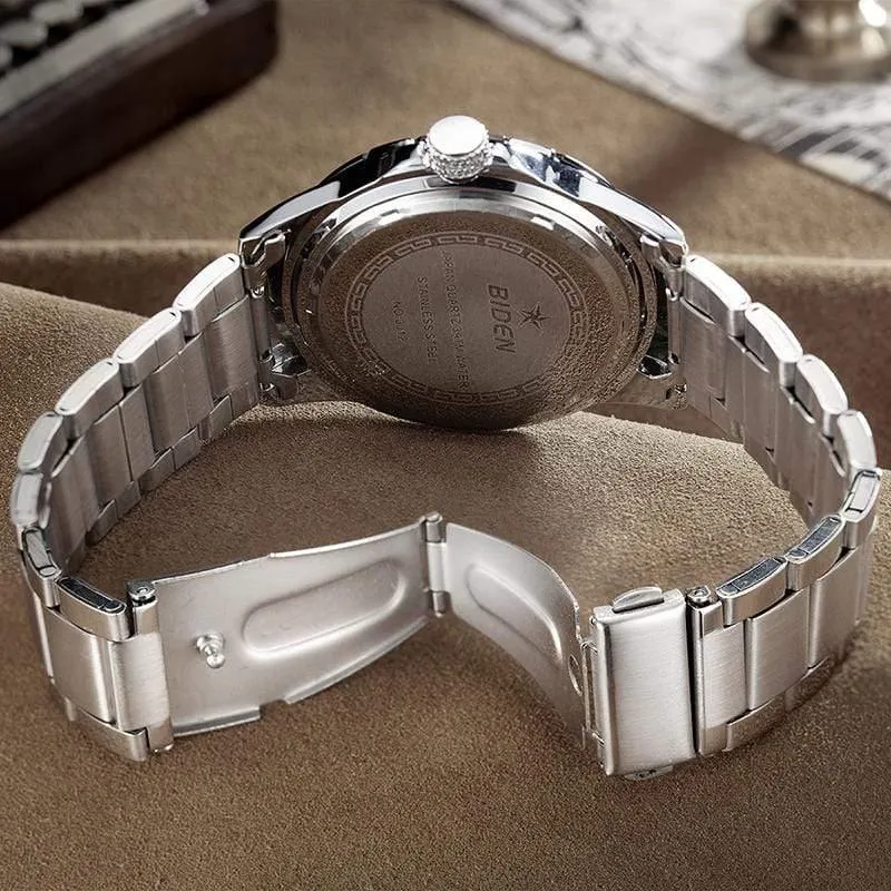 Man Watch Edelstahlarmband Uhren Military Watch Casual Fashion Armbanduhren Wasserdichte Uhr Mann relogio masculino