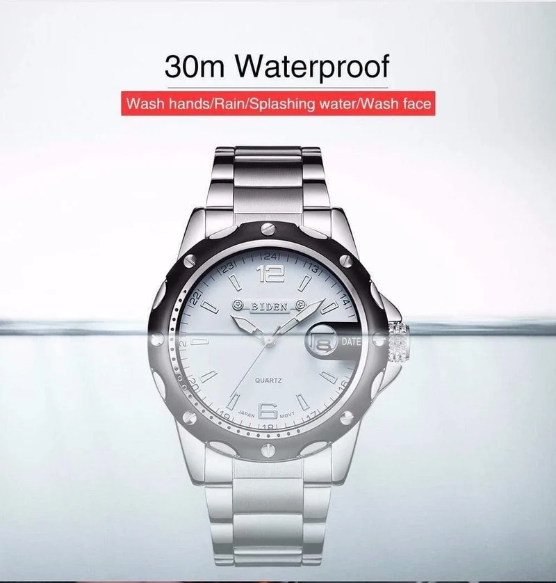 Man Watch Edelstahlarmband Uhren Military Watch Casual Fashion Armbanduhren Wasserdichte Uhr Mann relogio masculino