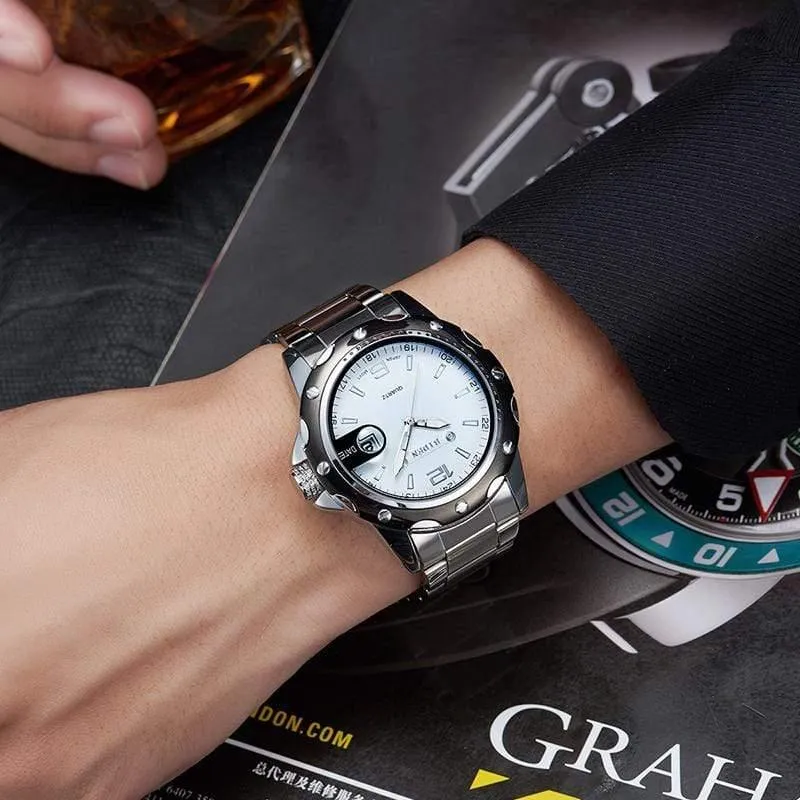 Man Watch Edelstahlarmband Uhren Military Watch Casual Fashion Armbanduhren Wasserdichte Uhr Mann relogio masculino