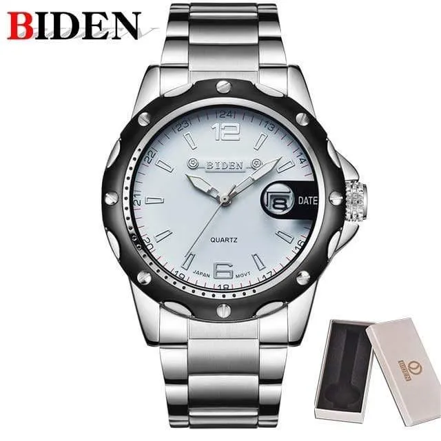 Man Watch Edelstahlarmband Uhren Military Watch Casual Fashion Armbanduhren Wasserdichte Uhr Mann relogio masculino