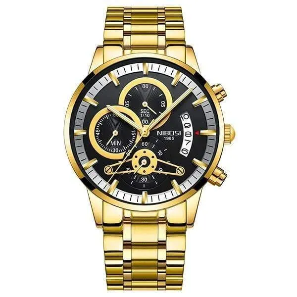 Uhr Männer Gold Und Schwarz Herren Uhren Top Marke Luxus Sport Uhren Reloj Hombre Wasserdicht