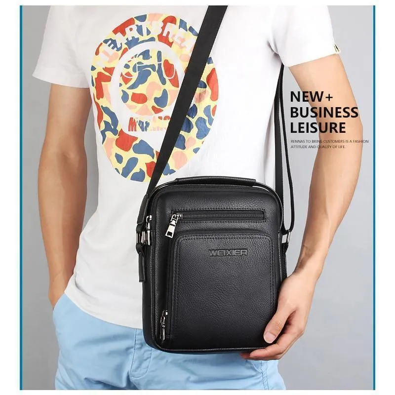 Business-Umhängetasche für Herren, Vintage-Marke, Umhängetasche für Herren, lässig, Gitter-Schultertasche, Reisetasche für Männer, Umhängetaschen