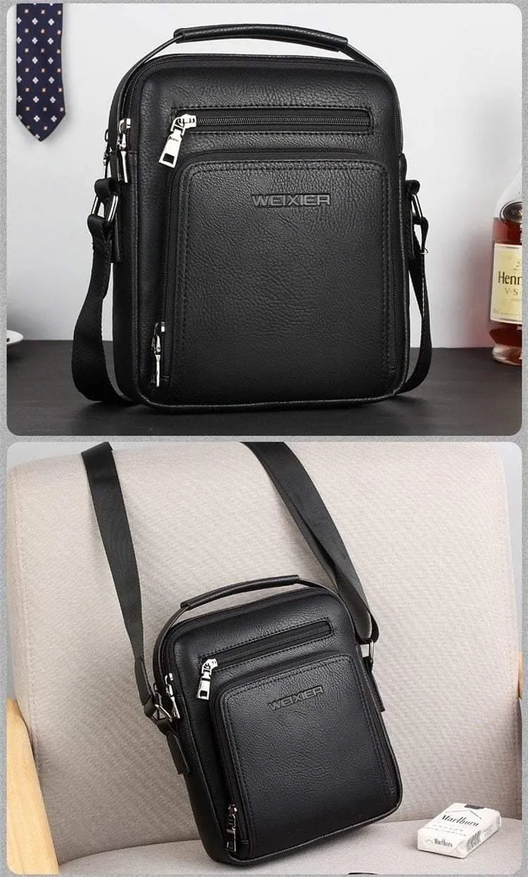 Business-Umhängetasche für Herren, Vintage-Marke, Umhängetasche für Herren, lässig, Gitter-Schultertasche, Reisetasche für Männer, Umhängetaschen