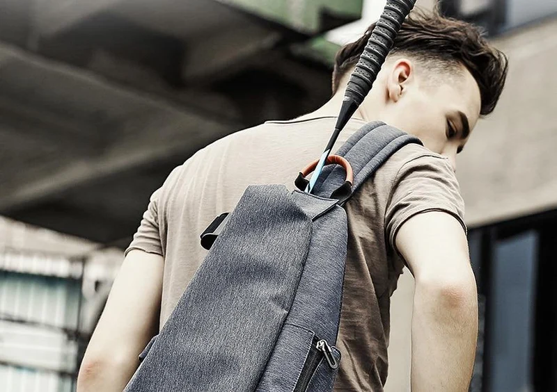 Multifunktionale modische Umhängetaschen für Herren mit USB-Ladefunktion, Brusttasche, Kurztrip-Umhängetasche, wasserabweisende Umhängetasche