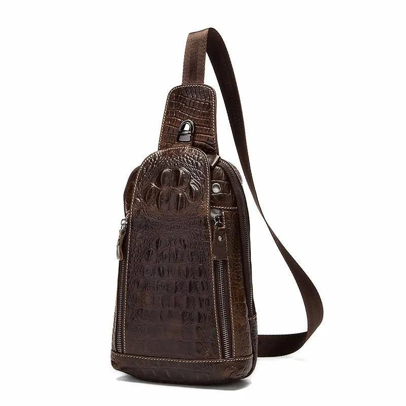 Leder Männer Taschen Heißer Verkauf Männer Umhängetasche Handtasche Alligator Muster Umhängetasche Männlichen Mode Schulter Pack 1311