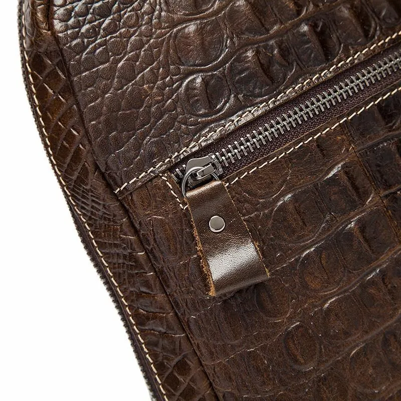 Leder Männer Taschen Heißer Verkauf Männer Umhängetasche Handtasche Alligator Muster Umhängetasche Männlichen Mode Schulter Pack 1311