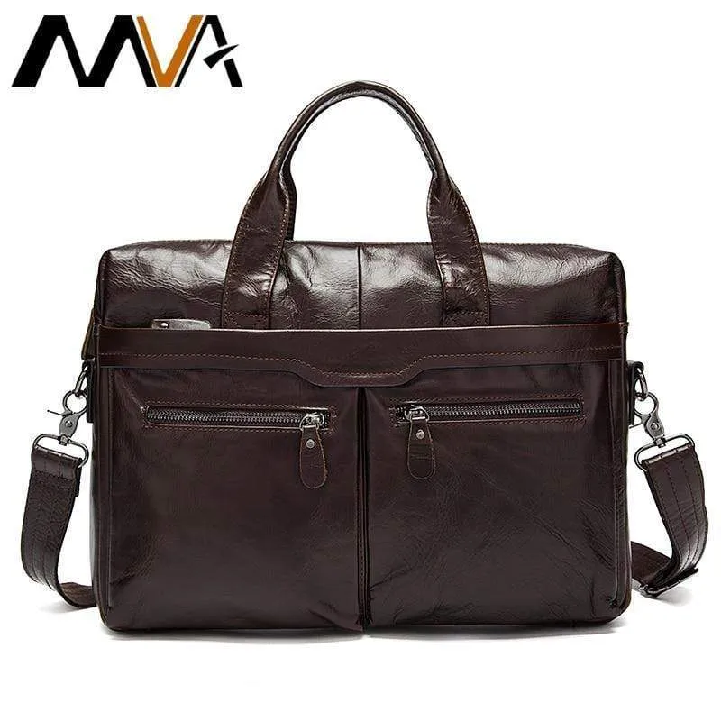Aktentaschen aus Leder für Herren, Laptoptasche, Umhängetasche aus echtem Leder, Umhängetasche für Dokumente, Handtasche 9005