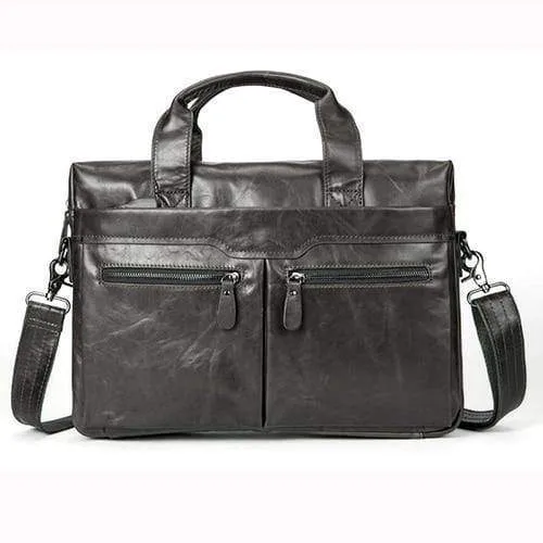 Aktentaschen aus Leder für Herren, Laptoptasche, Umhängetasche aus echtem Leder, Umhängetasche für Dokumente, Handtasche 9005