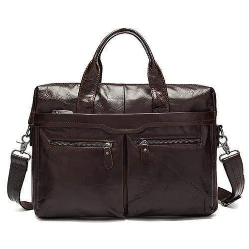 Aktentaschen aus Leder für Herren, Laptoptasche, Umhängetasche aus echtem Leder, Umhängetasche für Dokumente, Handtasche 9005