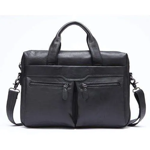 Aktentaschen aus Leder für Herren, Laptoptasche, Umhängetasche aus echtem Leder, Umhängetasche für Dokumente, Handtasche 9005