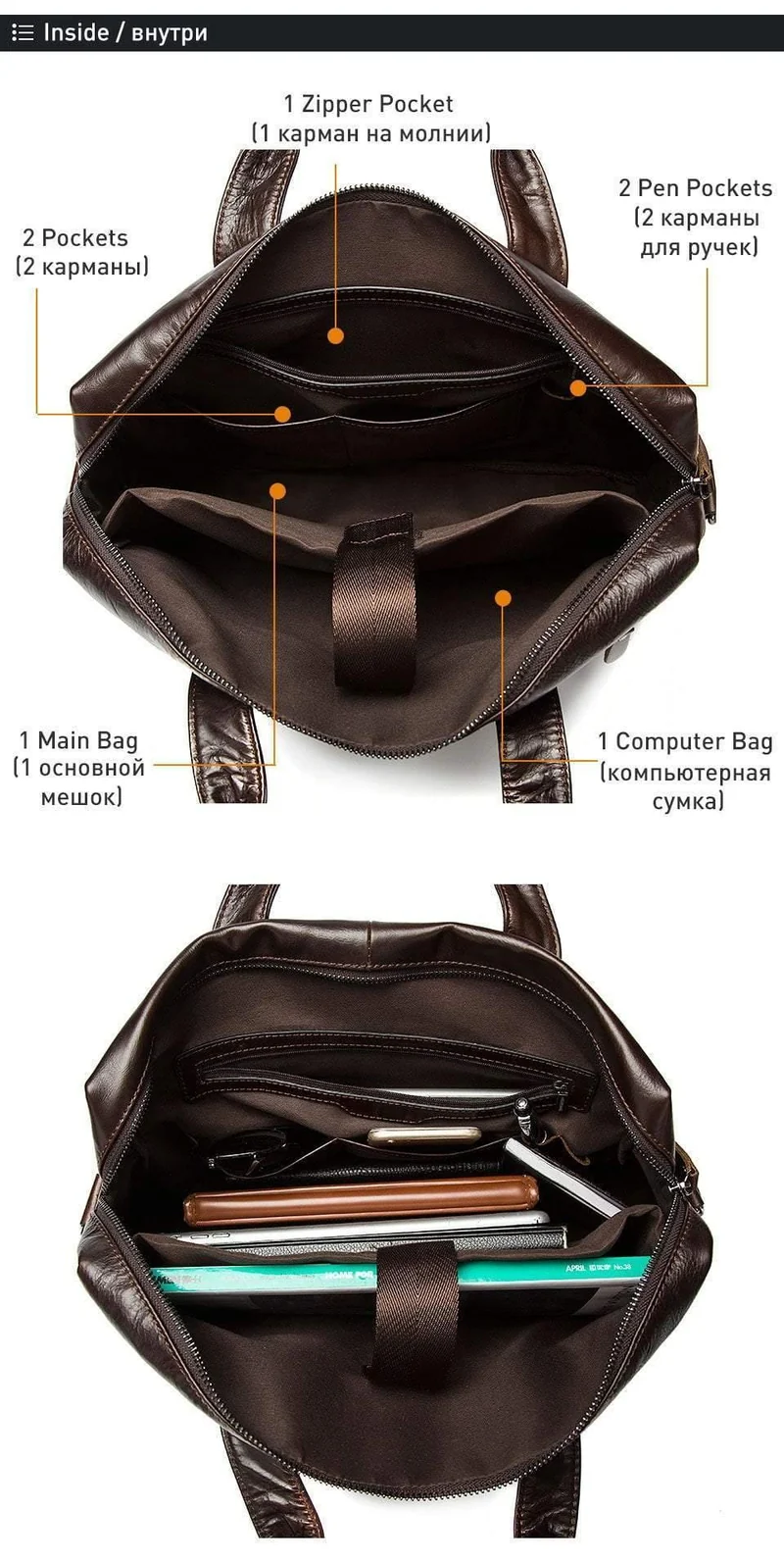 Aktentaschen aus Leder für Herren, Laptoptasche, Umhängetasche aus echtem Leder, Umhängetasche für Dokumente, Handtasche 9005