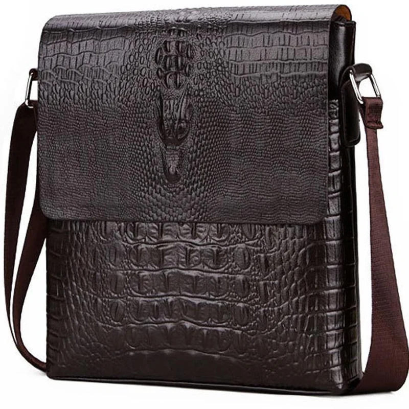 Krokodil messenger taschen für männer umhängetasche umhängetasche Alligator männlichen ipad Tablet PC IPAD handtasche herren taschen