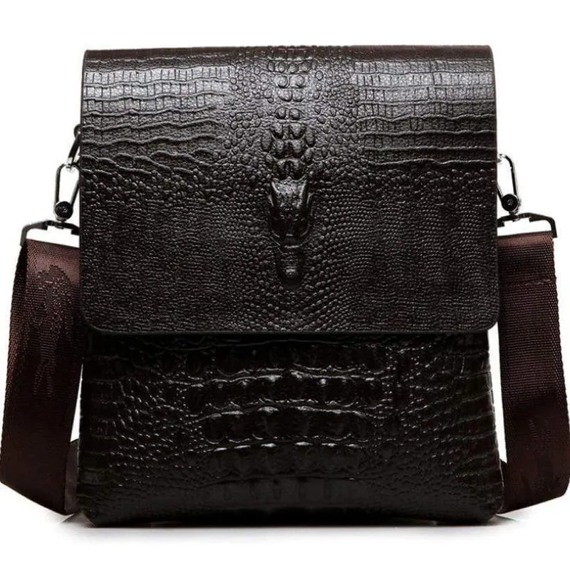 Krokodil messenger taschen für männer umhängetasche umhängetasche Alligator männlichen ipad Tablet PC IPAD handtasche herren taschen